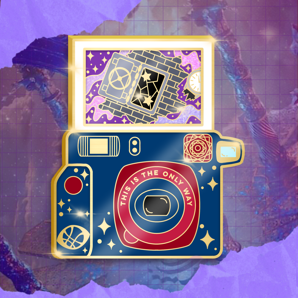 Sorcerer Polaroid Camera Pin