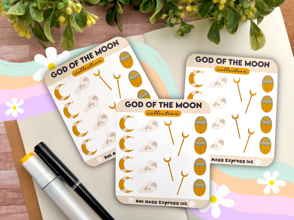 God of The Moon Sticker Sheet