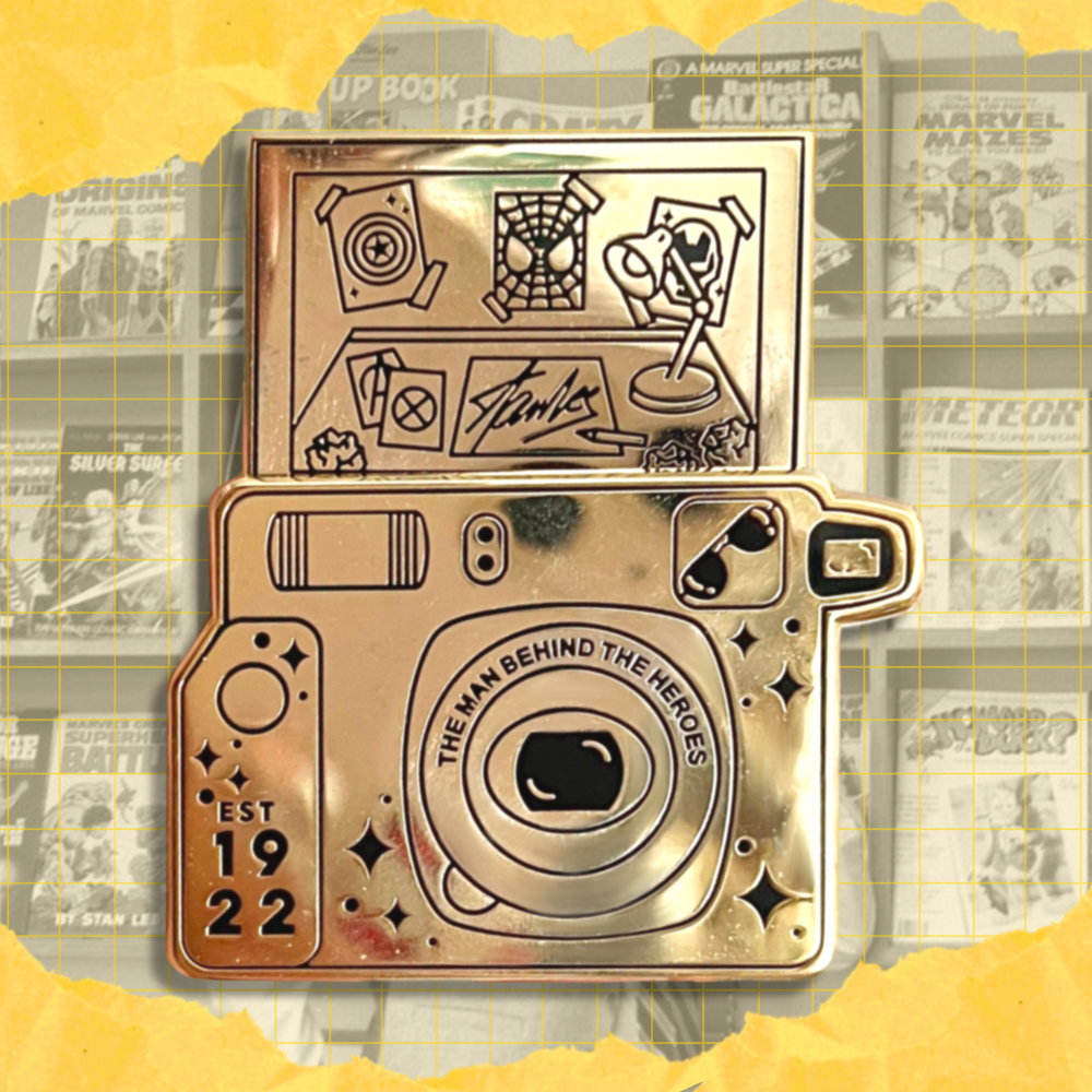 GOLD EXCLUSIVE: Thank You, Stan L. Camera Pin