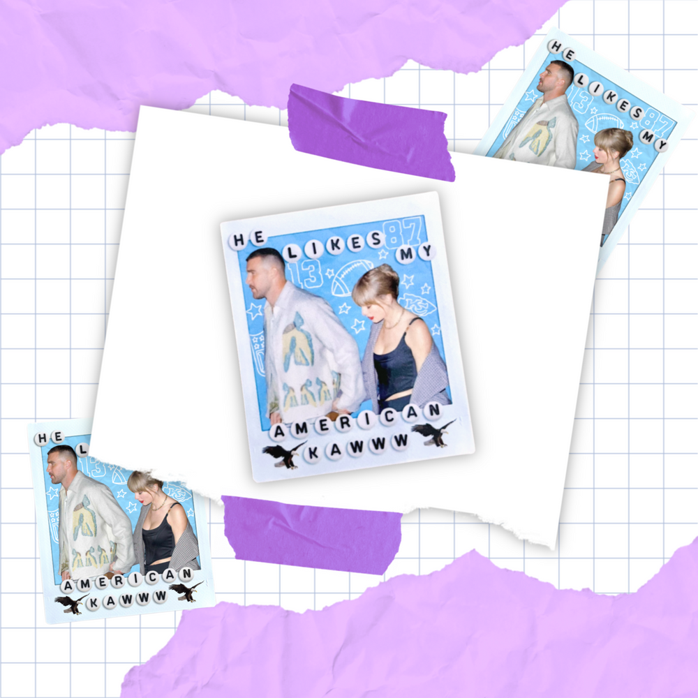 Football BF Polaroid Sticker