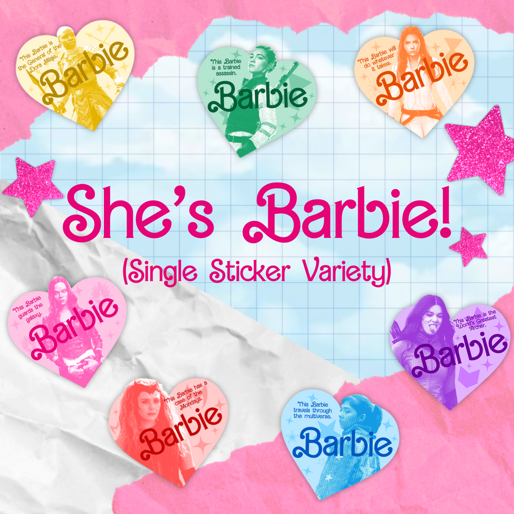 She's Barbie Holographic Sticker (Single Sticker Variety)