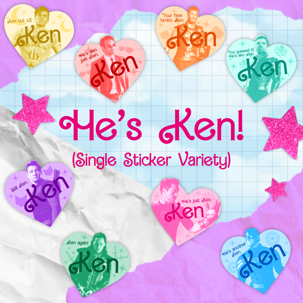 He's Ken Holographic Sticker (Single Sticker Variety)