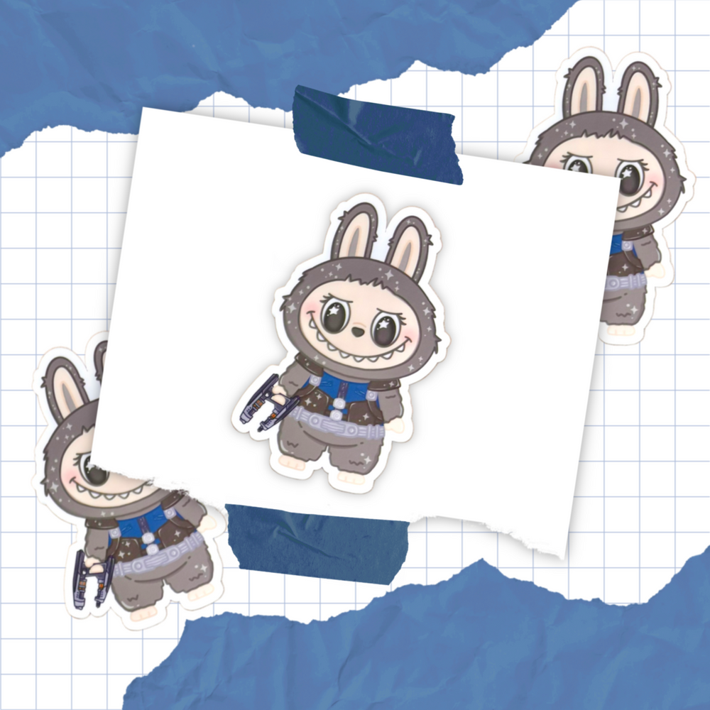 Raccoon Little Monster Sticker