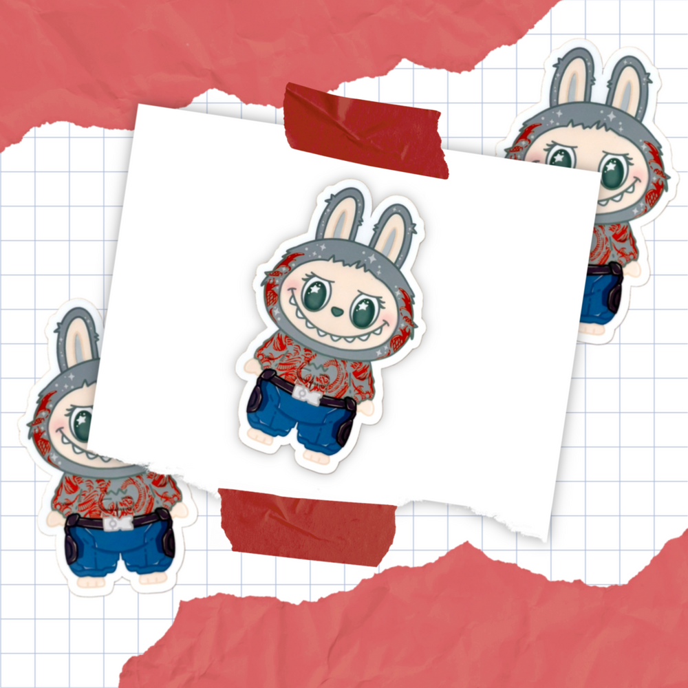 Invisible Little Monster Sticker