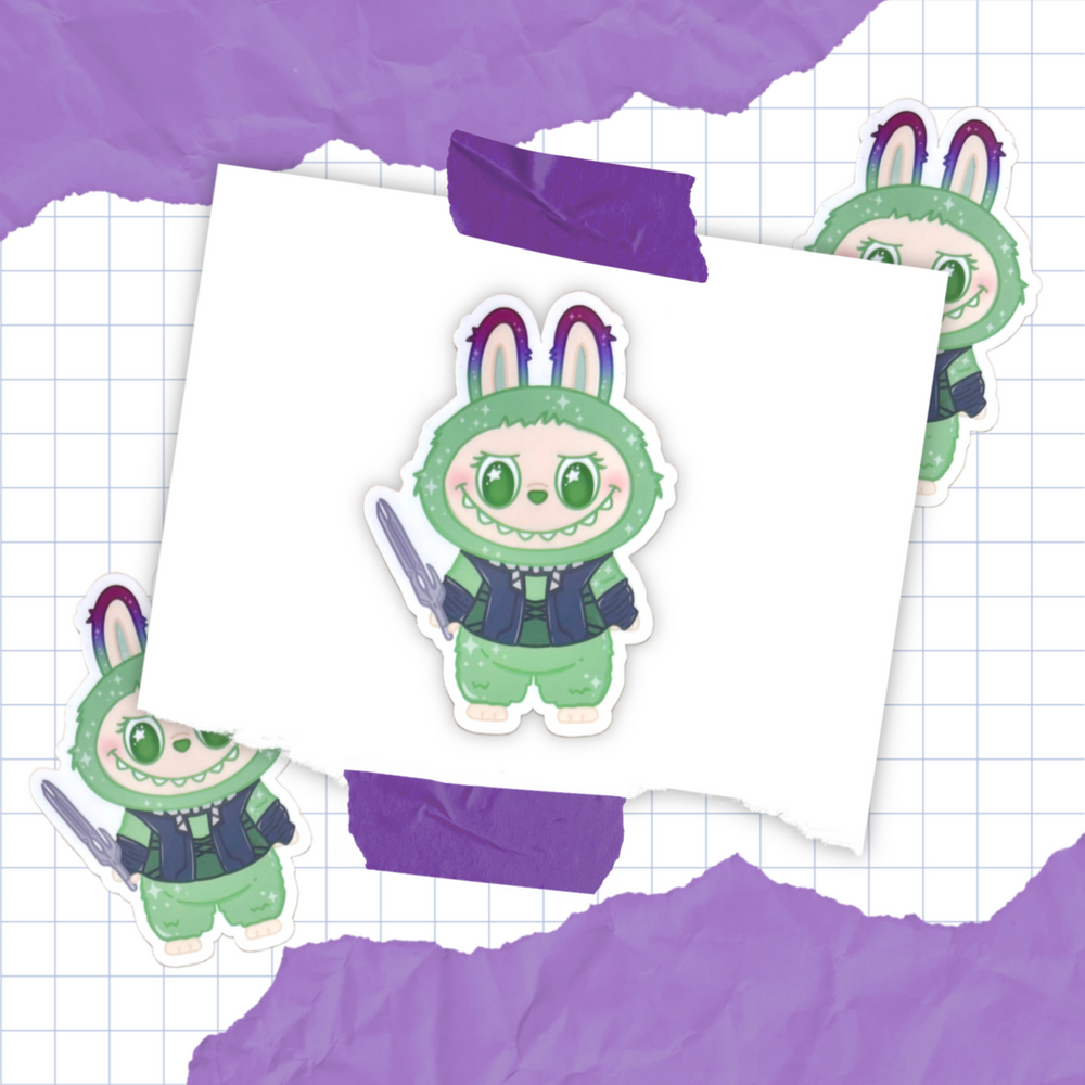 Space Gal Little Monster Sticker