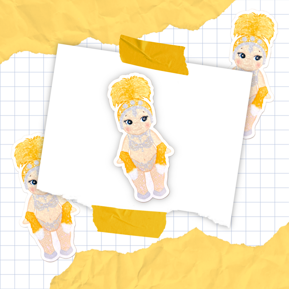 The Showgirl Angel Holographic Sticker