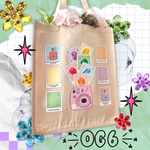 Polaroid Camera Pin Collecting Tote Bag