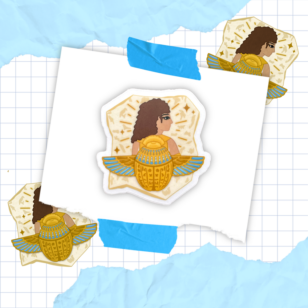 Egyptian Hero CLEAR Sticker