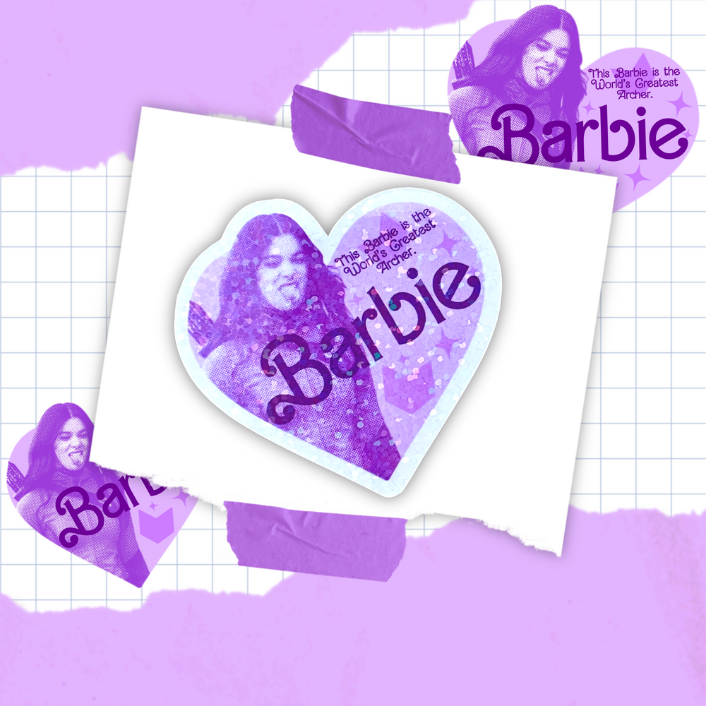 She's Barbie Holographic Sticker (Single Sticker Variety)