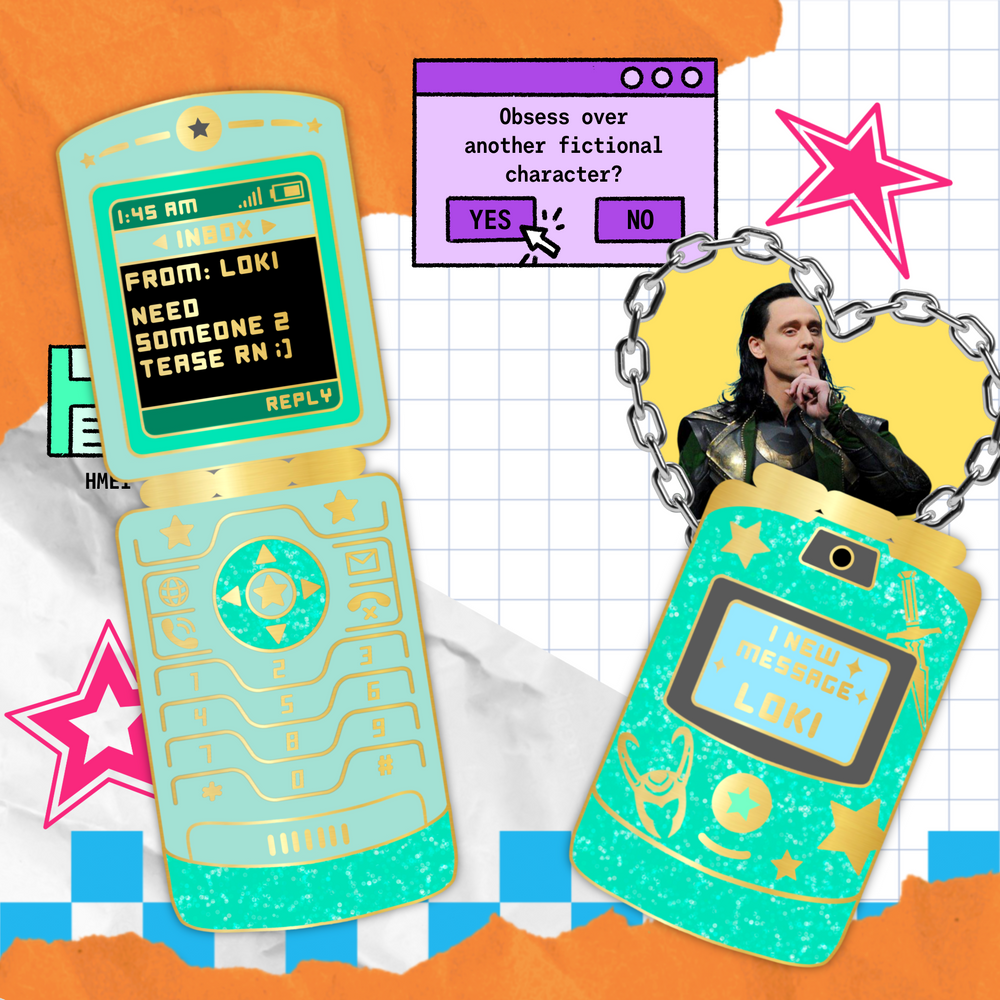 Glorious Flip Phone Pin