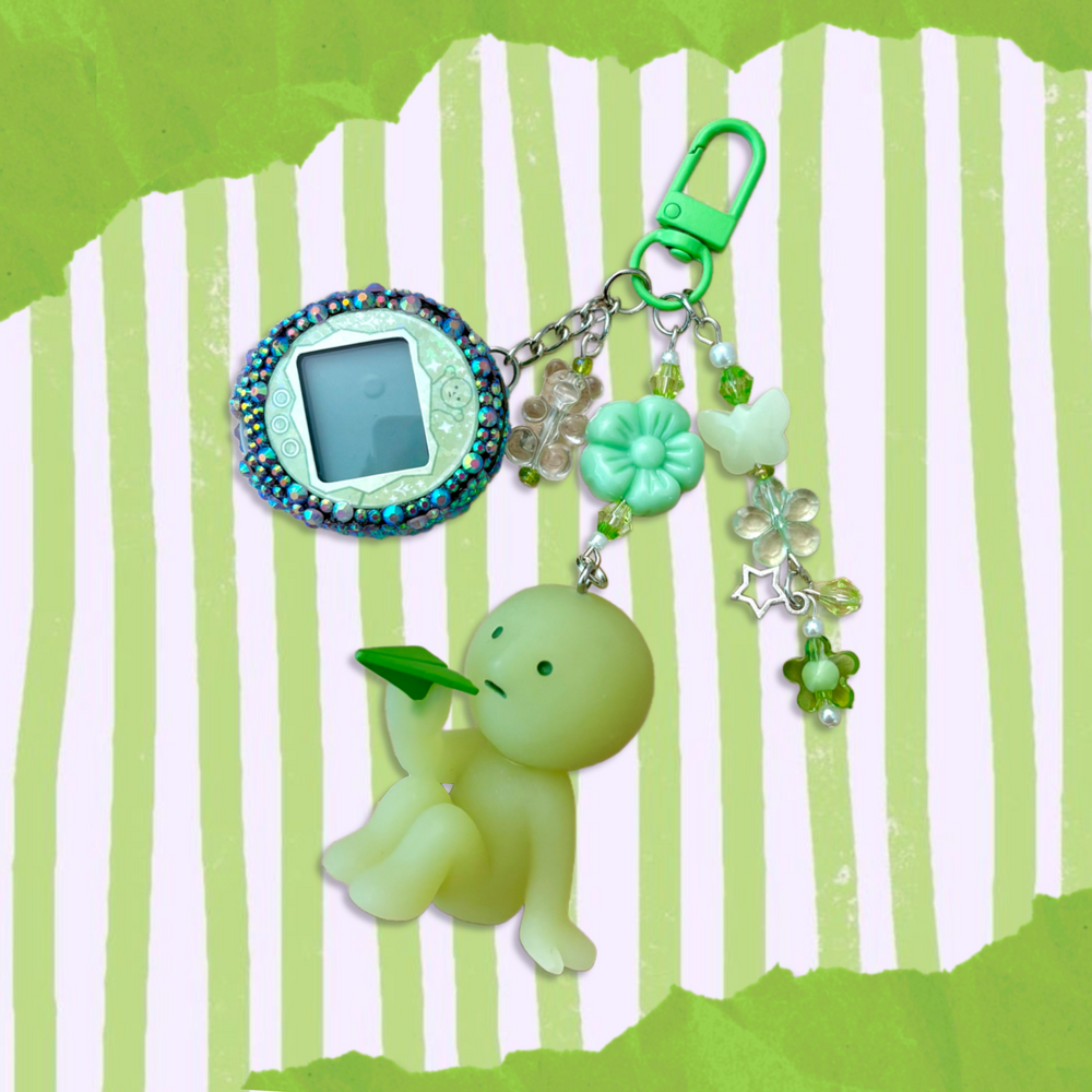 Green Trinket Keychain Glucometer