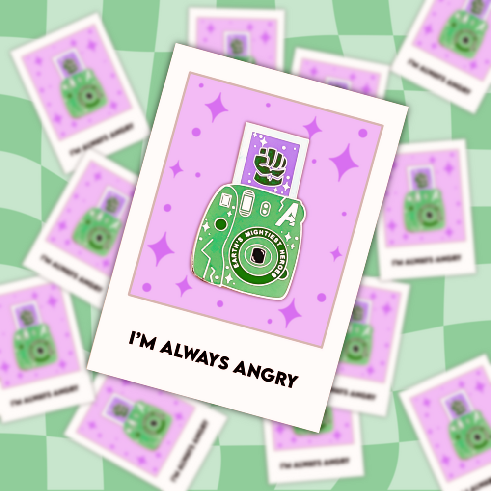 Monster Smash Camera Pin