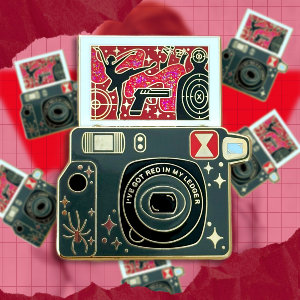 Assassin in Training Wide Camera Pin