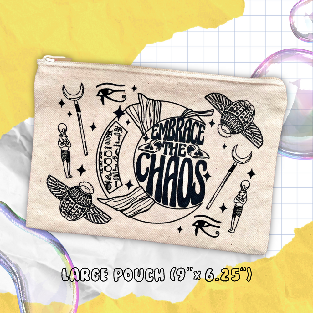 Embrace The Chaos Zipper Pouch Bag