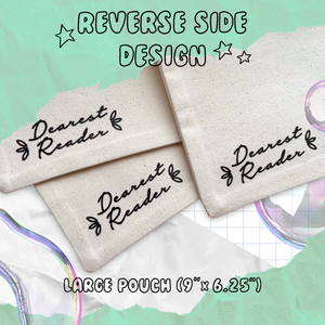 Dearest Reader Collage Zipper Pouch Bag