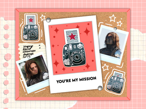 My Mission Polaroid Camera Pin