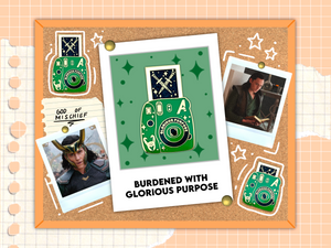 Glorious Purpose Polaroid Camera Pin