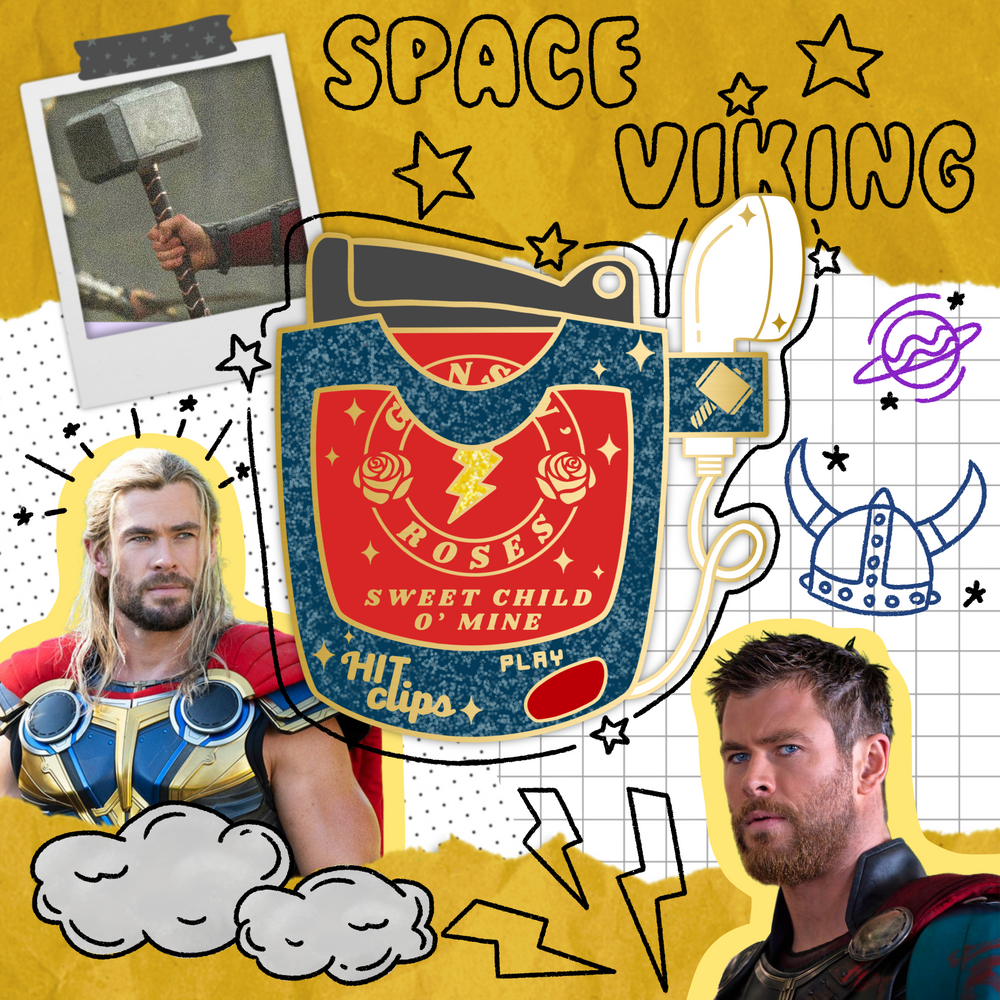 Space Viking Music Clip Pin