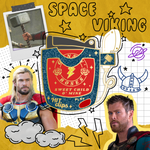 Space Viking Music Clip Pin