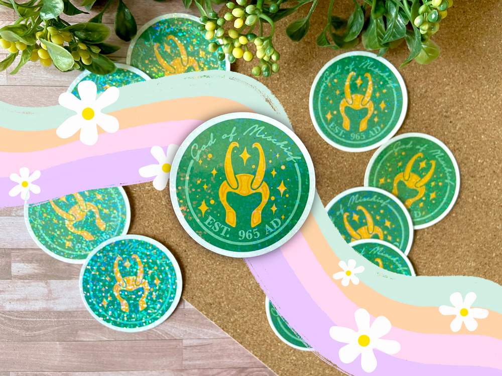 God of Mischief Holographic Sticker