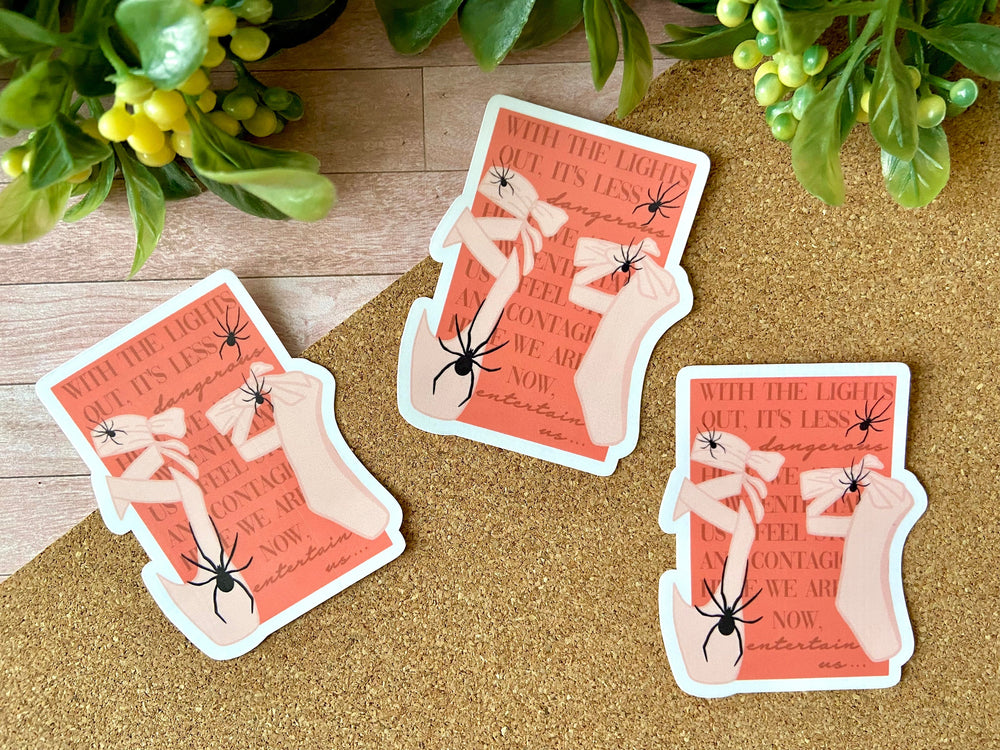 Red Room Ballet Slippers Sticker